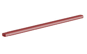 Труба снегозадерживающая овальная BORGE кирпично-красная, 25*45 мм, длина 3 м